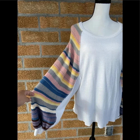 Free People Rainbow Dreams Swit Top small - Picture 4 of 10